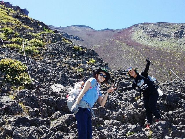 藤本梨恵選手の富士登山